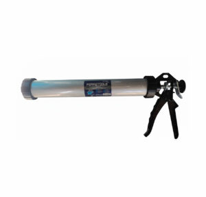 pistola calafatera, Ferretools, pistola Ferretools, 600ml, salchicha, pate, aplicador sellador, sellador salchicha, pistola silicona, pistola calafateo, calafateadora, aluminio, herramienta profesional, construcción, ferretería Chile, selladores híbridos, poliuretano, sellado juntas, maestro de obra, aplicación sellador, pistola 600ml.