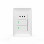 Toma corriente simple 10Amp + Interruptor doble 9/12 Want