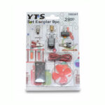 set electricidad escolar, kit circuitos básicos, experimentos electricidad niños, material didáctico ciencia, proyectos energía escolar, aprender electricidad casera, yts set escolar.