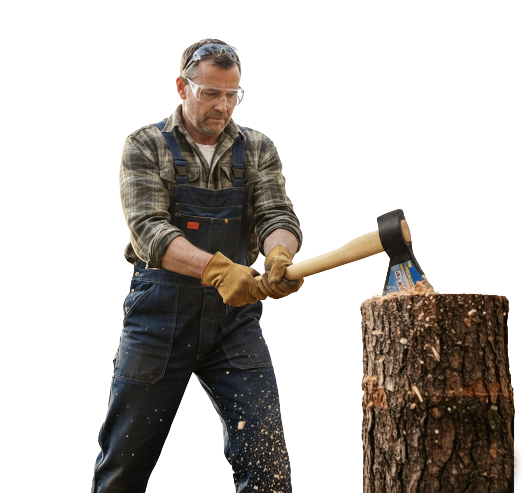 hachas para talar madera 