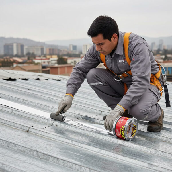 Cinta tapagotera aluminizada Forte SuperTape para reparación de techos - SupplyMax Maipú.
