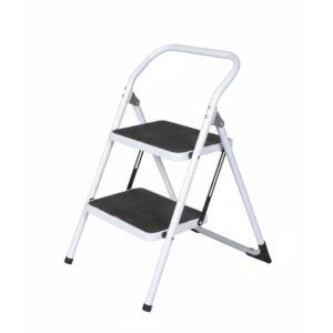 Escalera Taburete de 2 Peldaños Plegable: Seguridad y Resistencia