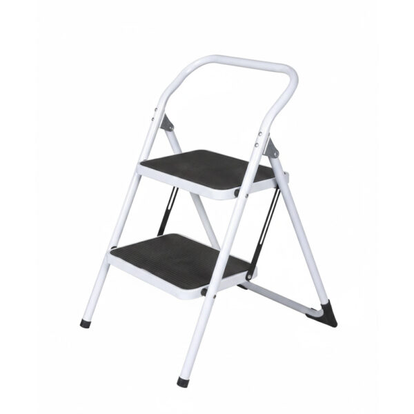 Escalera Taburete de 2 Peldaños Plegable: Seguridad y Resistencia