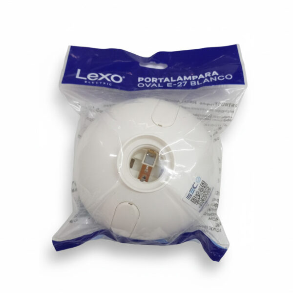Portalampara-Oval-E-27-Lexo-Electric-Iluminacion-y-Seguridad-ferreteria-supplymax-maipu-chile