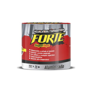 Cinta tapagotera aluminizada Forte SuperTape para reparación de techos - SupplyMax Maipú.
