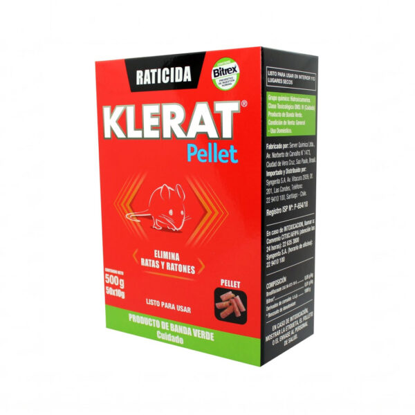 Raticida Klerat Pellet 50g - Control Efectivo de Ratas y Ratones