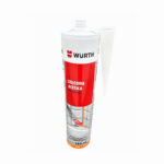 Silicona acética blanca 280 ml Wurth