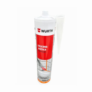 Silicona acética blanca 280 ml Wurth