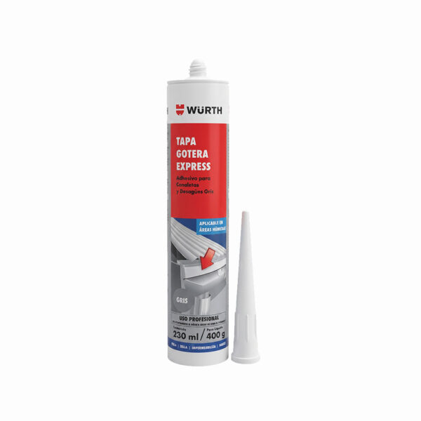 Tapa goteras express 400 grs, gris wurth
